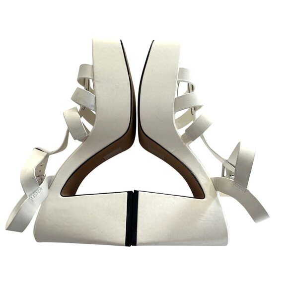 ALDO Jeni Heeled Platform Sandals in White - Picture 5 of 8